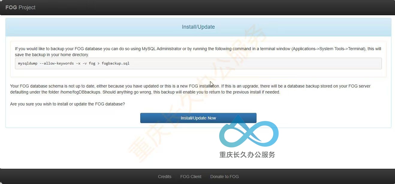 点击install