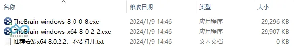 双击打开64位TheBrain