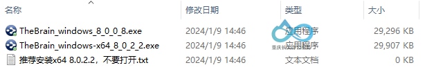 双击打开64位TheBrain