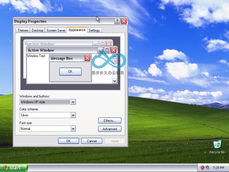 Windows XP，Luna 银色主题