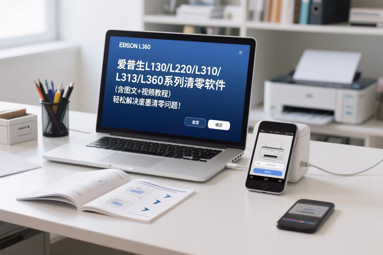 爱普生L130 L220 L310/313 L360清零软件｜直链下载｜图文教程
