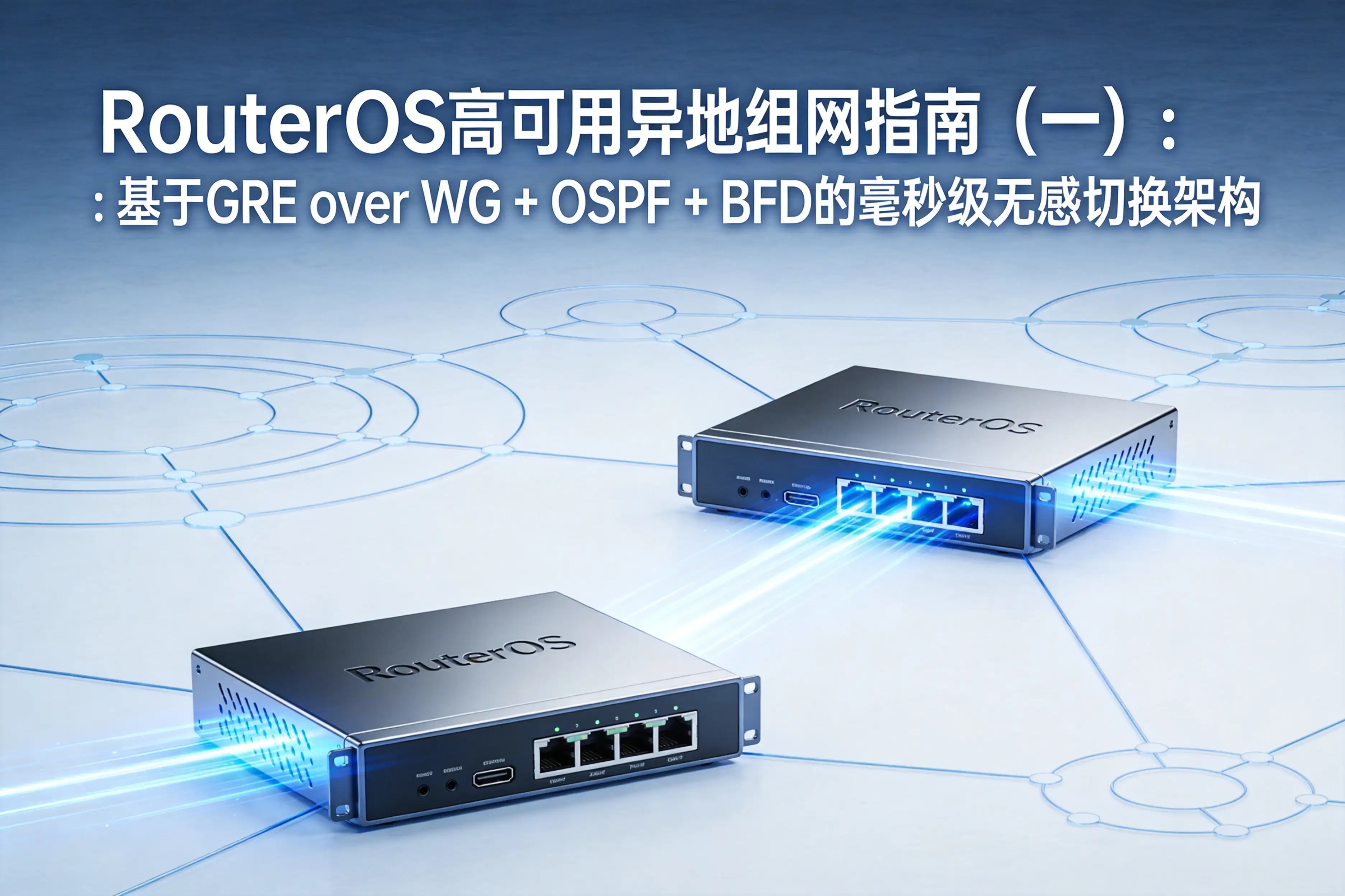 RouterOS 高可用异地组网指南(一):基于 GRE over WG + OSPF + BFD 的毫秒级无感切换架构